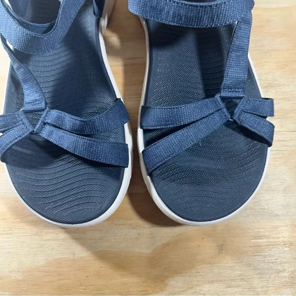Skechers Navy Blue GOwalk Sport Strap Sandals Womens Size 11 - Picture 5 of 8
